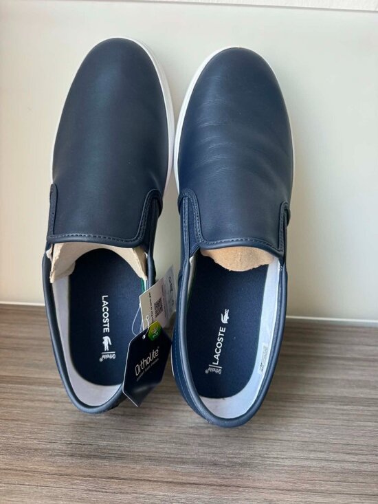 Lacoste Men\'s Tatalya Slip On Loafers size 12 in Navy Leather main image 14